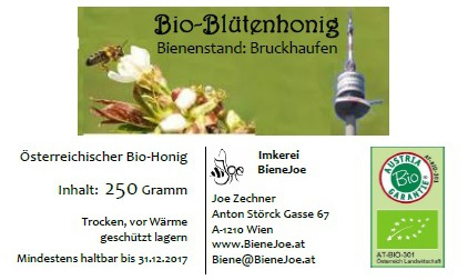 Bio-Blütenhonig 250 Gramm "Bruckhaufen"
