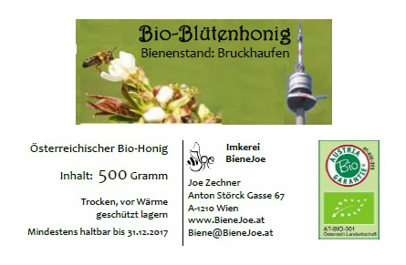 Bio-Blütenhonig 500 Gramm "Bruckhaufen"