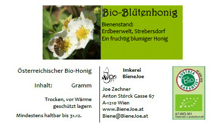 Bio-Blütenhonig 500 Gramm "Erdbeerwelt"