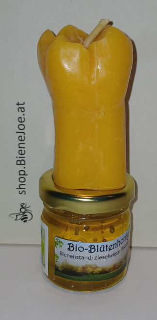 Bio-Blütenhonig & Kerze Zahn