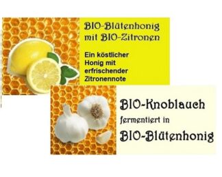 Bio-Honige mit Zusätzen