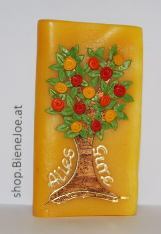 Honigkerze Buch "Lebensbaum"