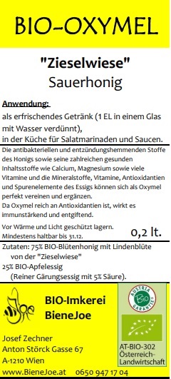 BIO-OXYMEL 'Zieselwiese' / Sauerhonig