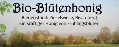 BIO-Blütenhonig "Frühlingsblüte Zieselwiese"
